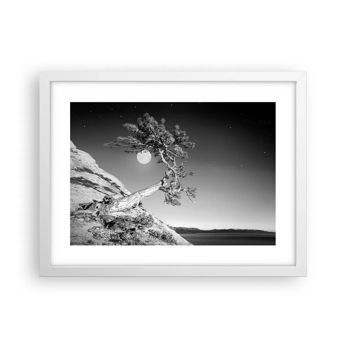 Poster in einem weißen Rahmen - Siegreiche Kämpferin - 40x30 cm