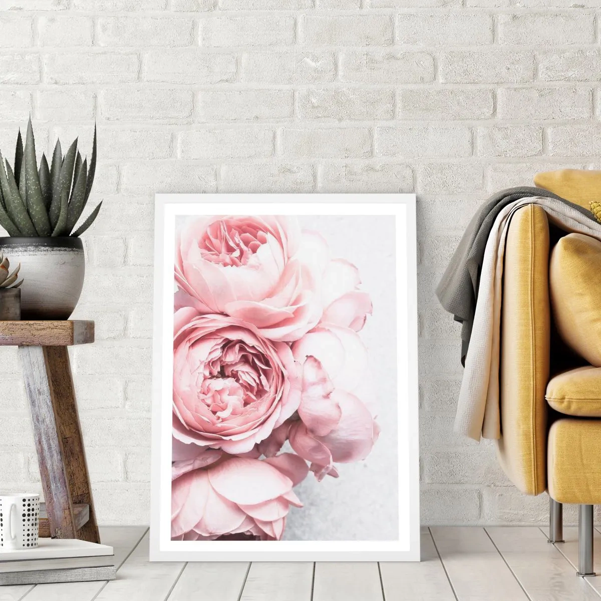 Poster in einem weißen Rahmen - Für Romantiker - 30x40 cm