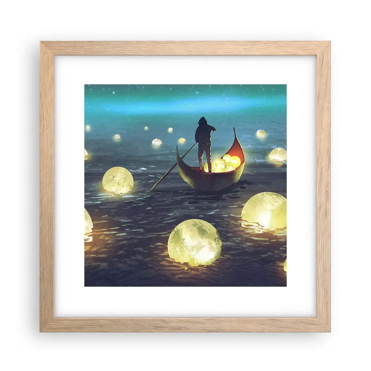 Poster in einem Rahmen aus heller Eiche - Dinge, von denen Philosophen nie geträumt haben - 30x30 cm