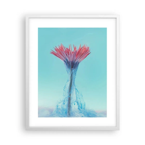 Poster in einem weißen Rahmen - In einer belebenden Umarmung - 40x50 cm