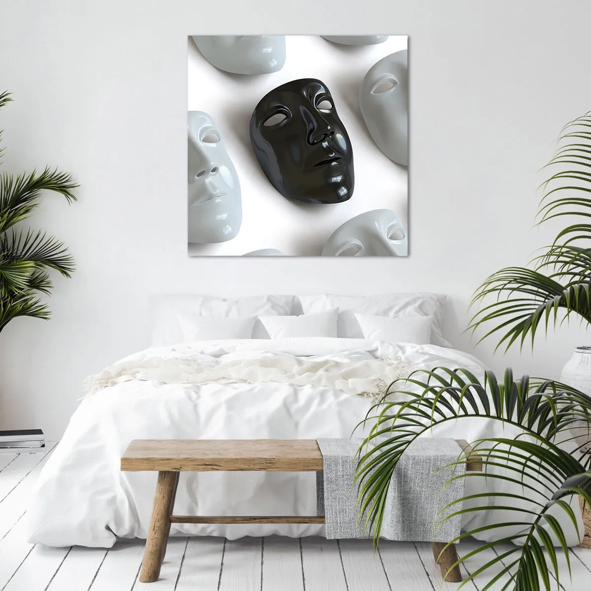 Bild auf Leinwand - Leinwandbild - Wie hebt man sich ab? - 30x30 cm