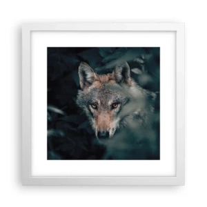 Poster in einem weißen Rahmen - Jäger - 30x30 cm
