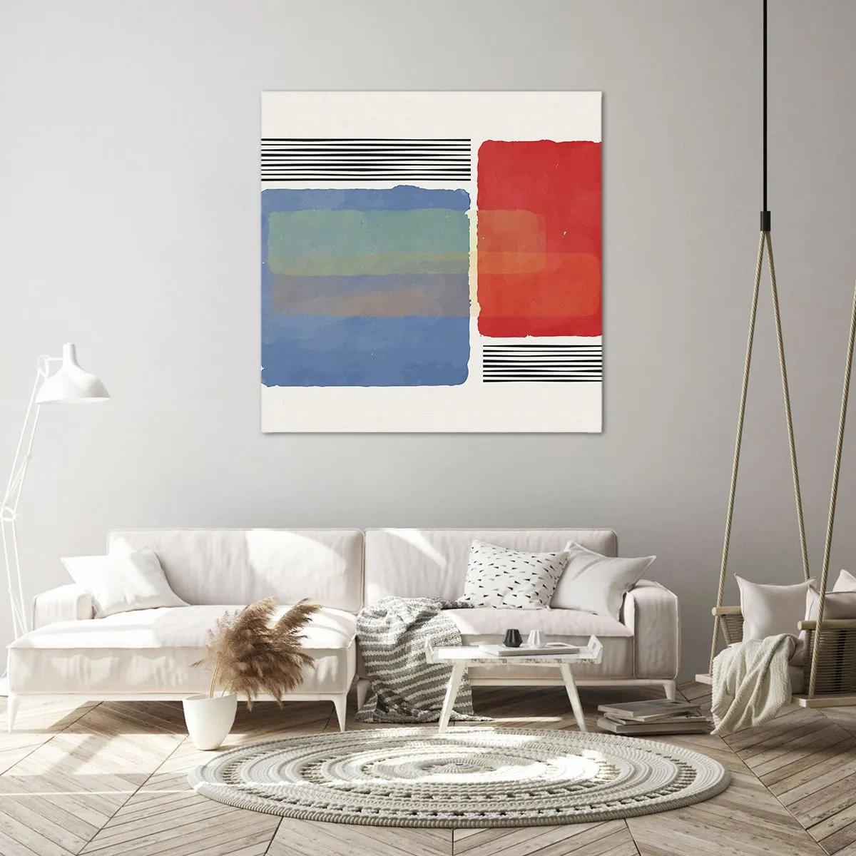 Bild auf Leinwand - Leinwandbild - Der Geist und der Buchstabe der Geometrie - 60x60 cm