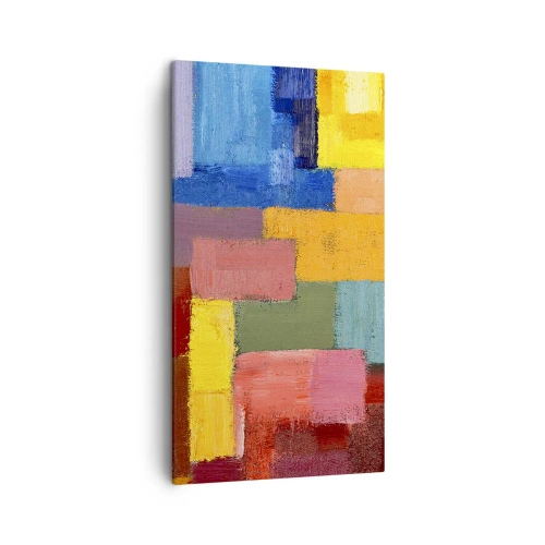 Bild auf Leinwand - Leinwandbild - Jeder ist anders, alle bunt - 45x80 cm