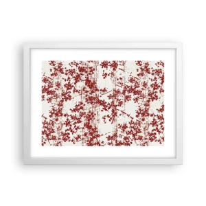 Poster in einem weißen Rahmen - Wie alter Perkal - 40x30 cm