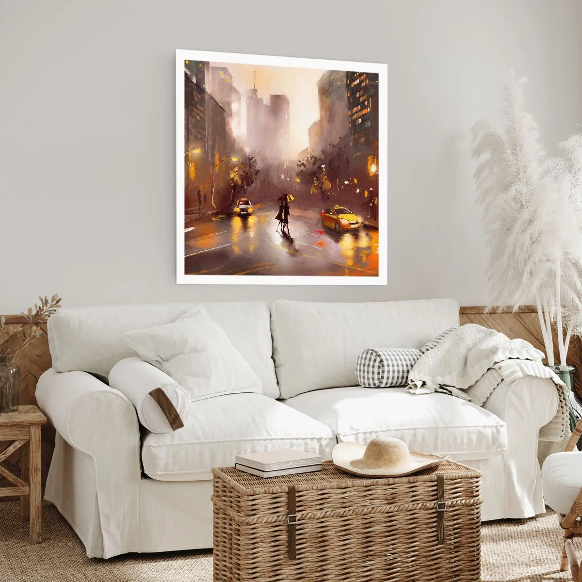 Poster - Im Licht von New York - 50x50 cm