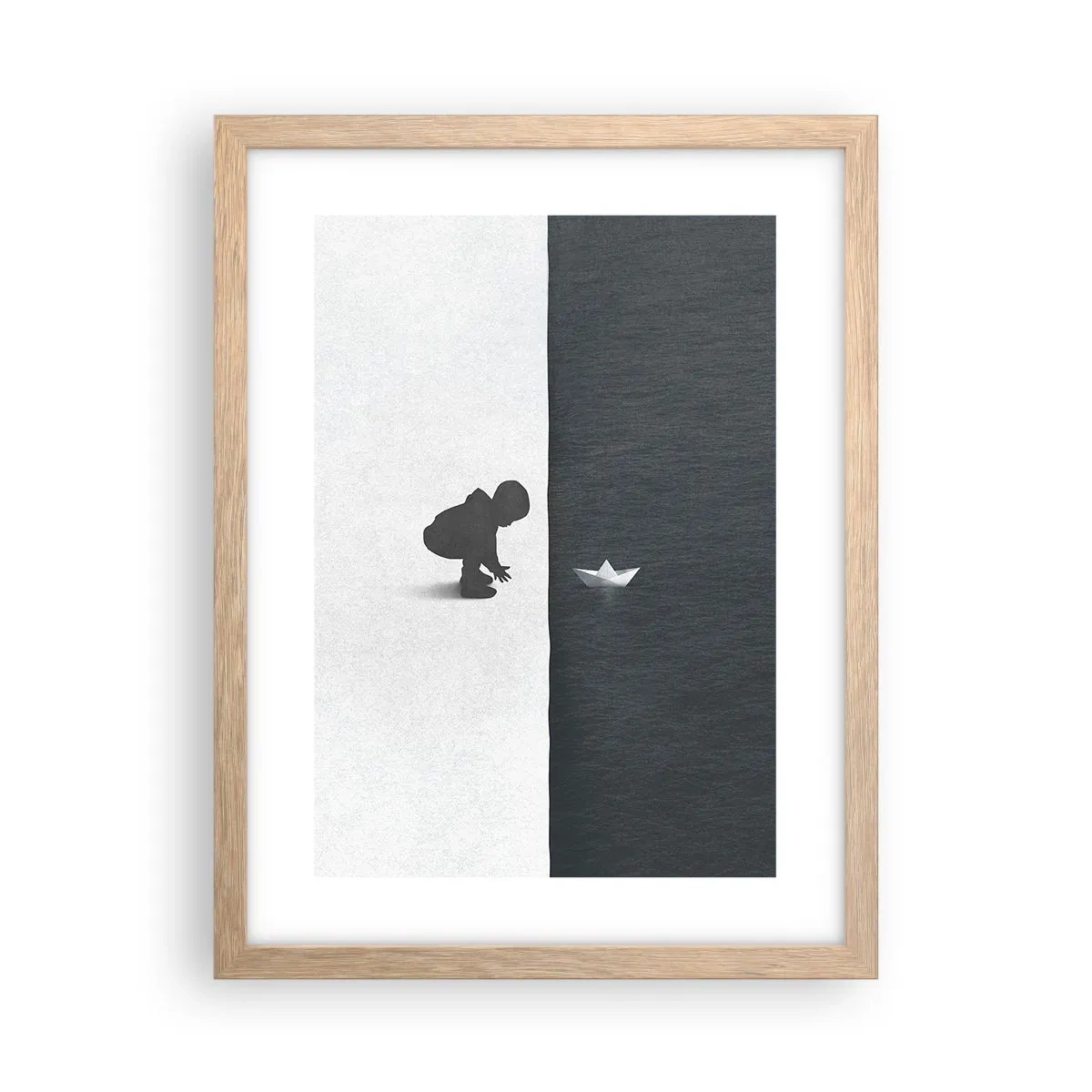 Poster in einem Rahmen aus heller Eiche - Tolle Expedition - 30x40 cm