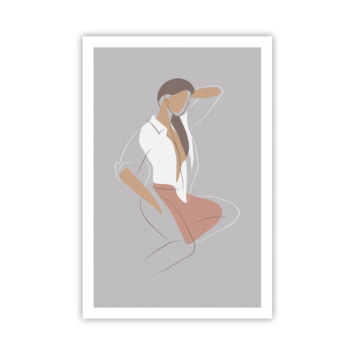 Poster - Umriss der Anmut - 61x91 cm