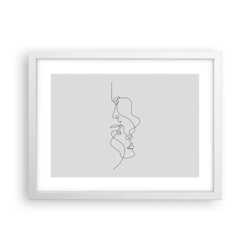 Poster in einem weißen Rahmen - Die Hitze bitterer Begierden - 40x30 cm