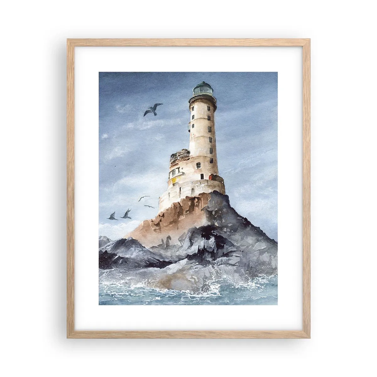 Poster in einem Rahmen aus heller Eiche - Unbesiegbar - 40x50 cm