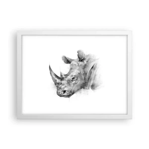 Poster in einem weißen Rahmen - Afrikanisches Porträt - 40x30 cm