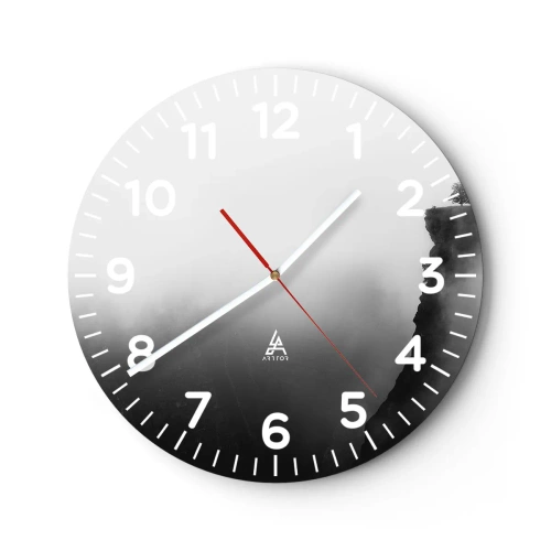 Wanduhr - Glasuhr - Am Rande der Welt - 30x30 cm