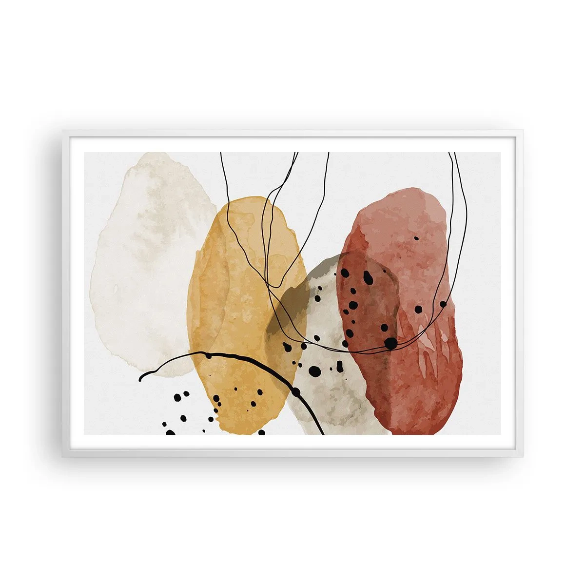 Poster in einem weißen Rahmen - Wie leichte, transparente Luft - 100x70 cm