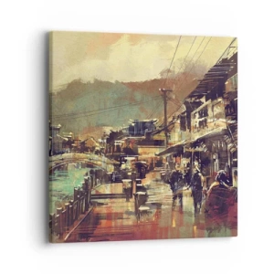 Bild auf Leinwand - Leinwandbild - Das Leben als Reichtum an Grau - 40x40 cm