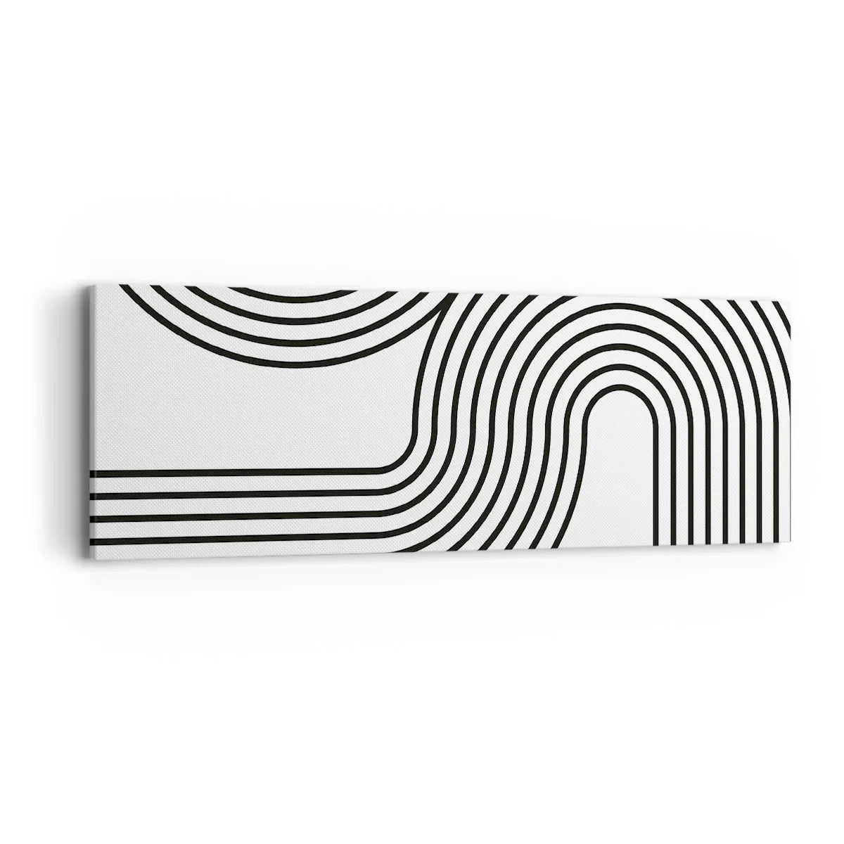 Bild auf Leinwand - Leinwandbild - An der Kurve - 90x30 cm