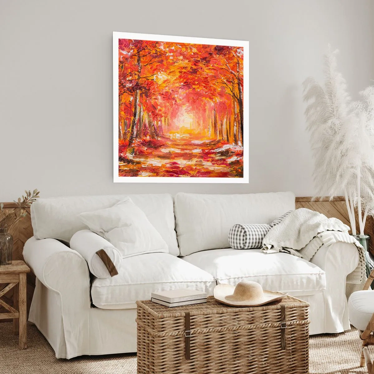 Poster - Kupferwald - 40x40 cm