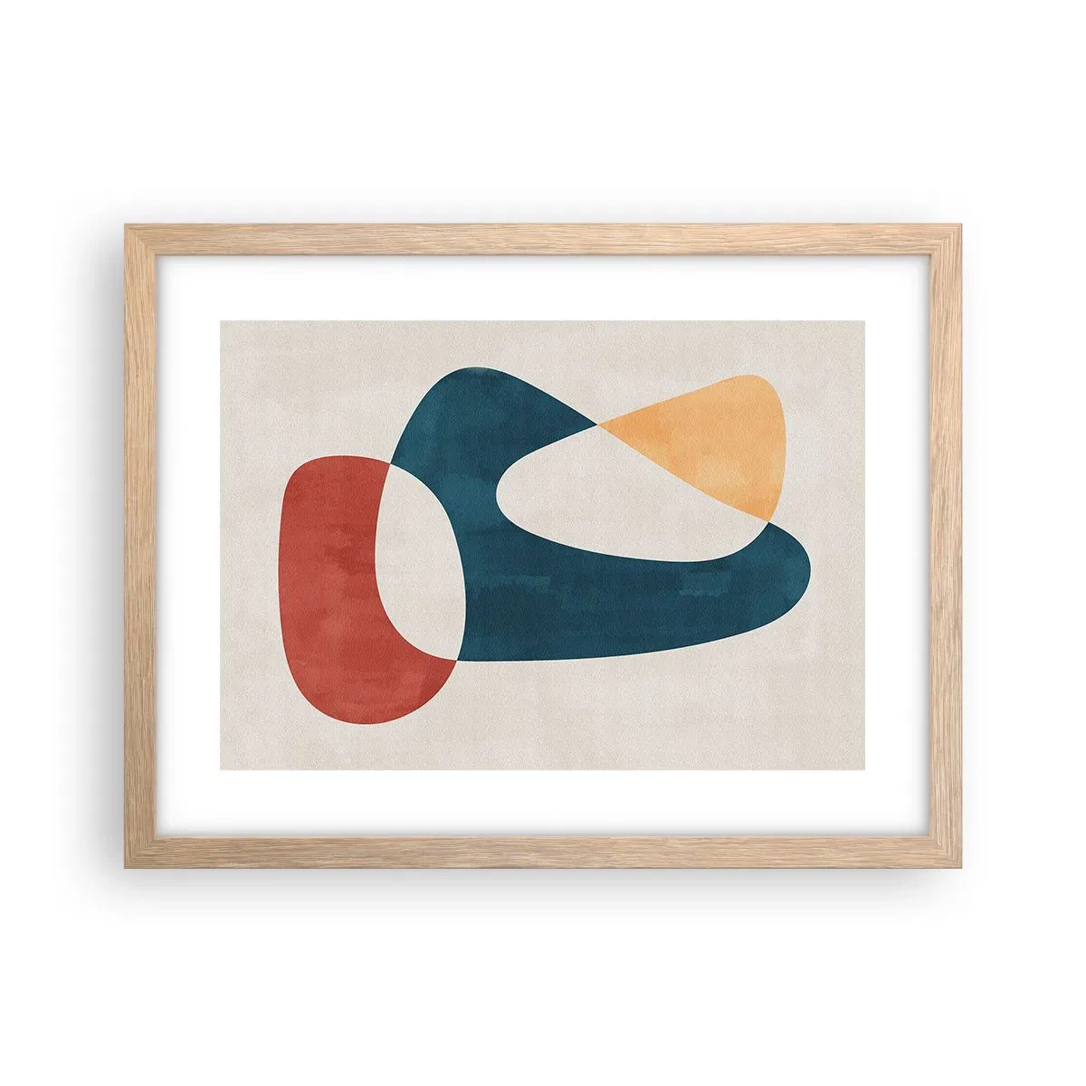 Poster in einem Rahmen aus heller Eiche - Einflüsse und Metamorphosen - 40x30 cm