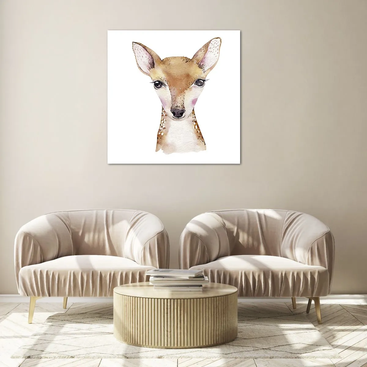 Glasbild - Bild auf glas - Die Natur der Unschuld - 70x70 cm