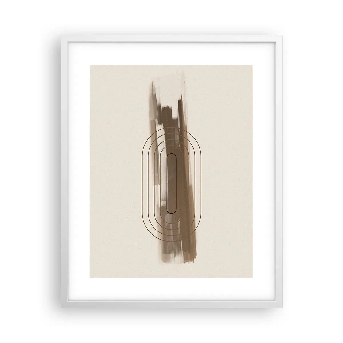 Poster in einem weißen Rahmen - Ein Hauch von Grau - 40x50 cm