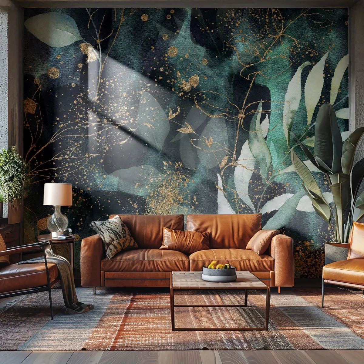 Fototapete Premium Canvas - Zaubergarten - Pflanzen, Blätter, Botanik - 400x280 cm