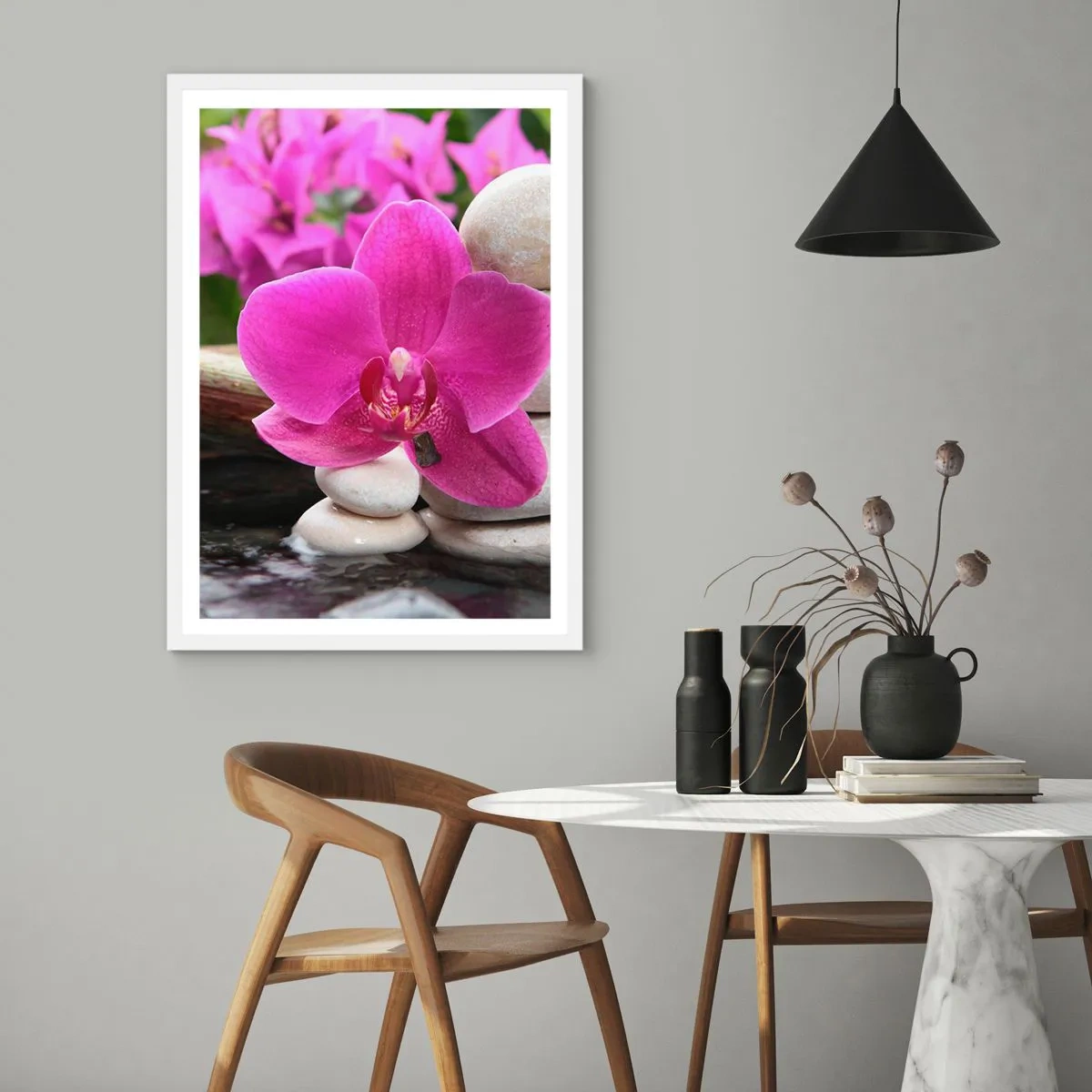 Poster in einem weißen Rahmen - Du ruhst dich schon aus - 50x70 cm