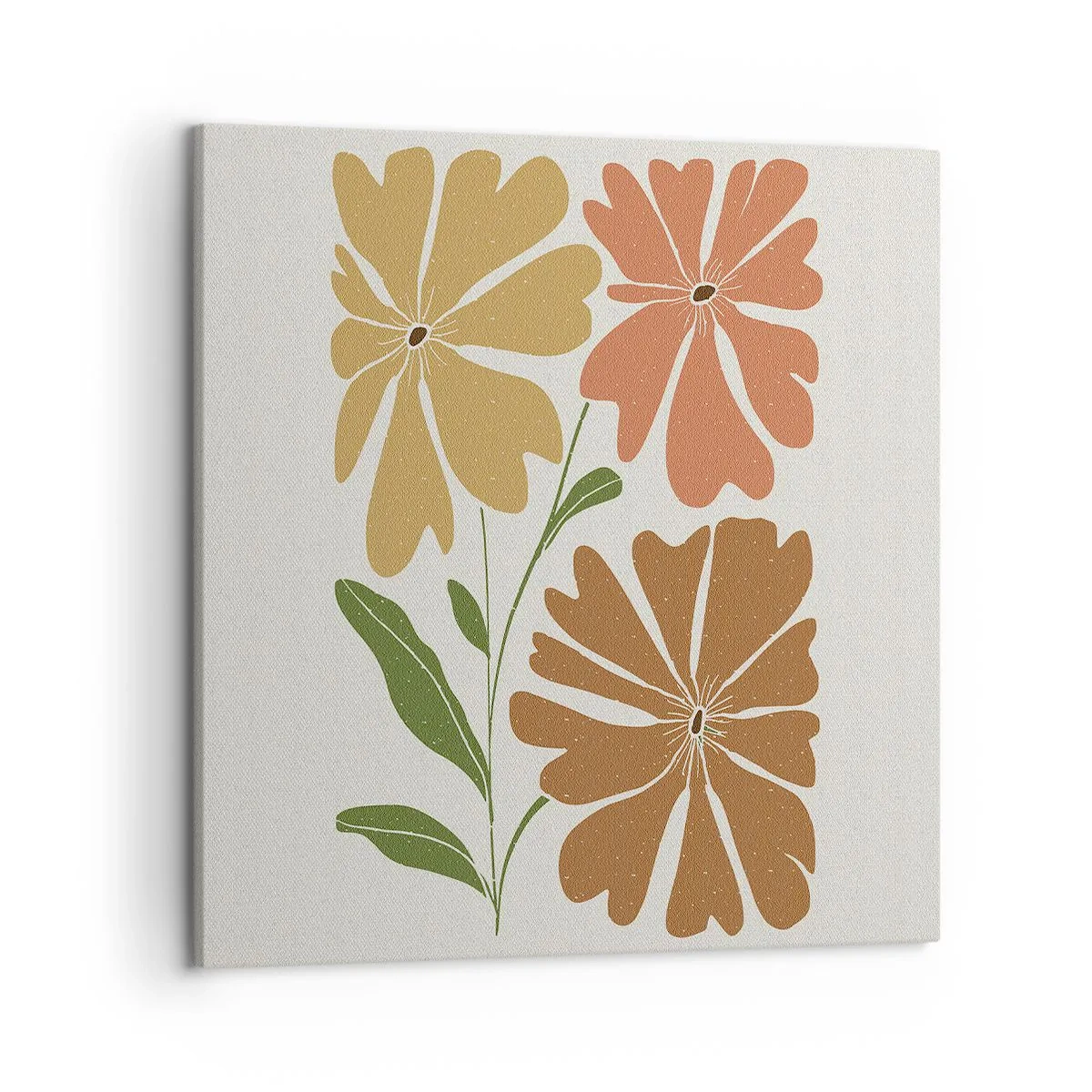 Bild auf Leinwand - Leinwandbild - Natur und Geometrie - 50x50 cm