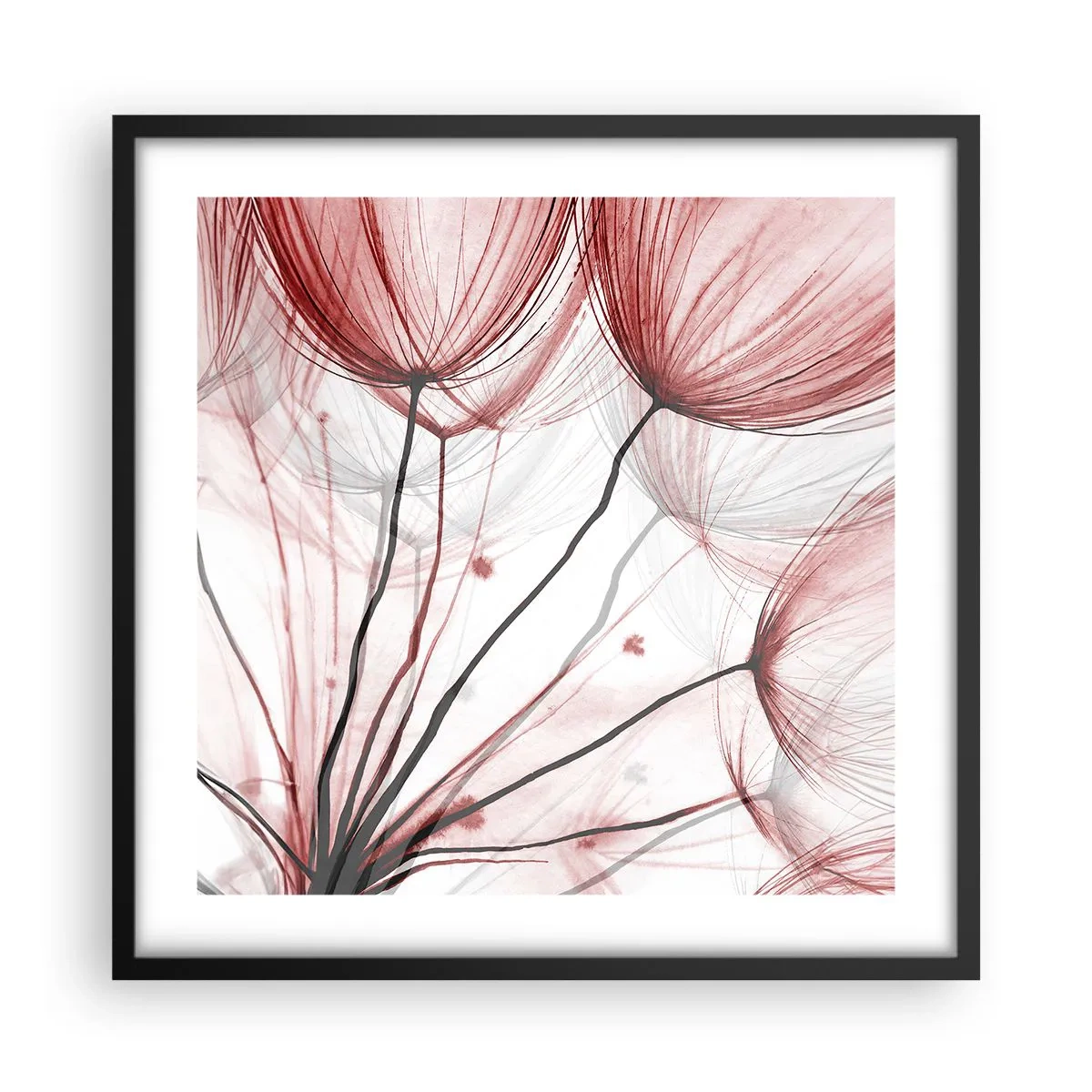 Poster in einem schwarzem Rahmen - Vor der Abfahrt - 50x50 cm