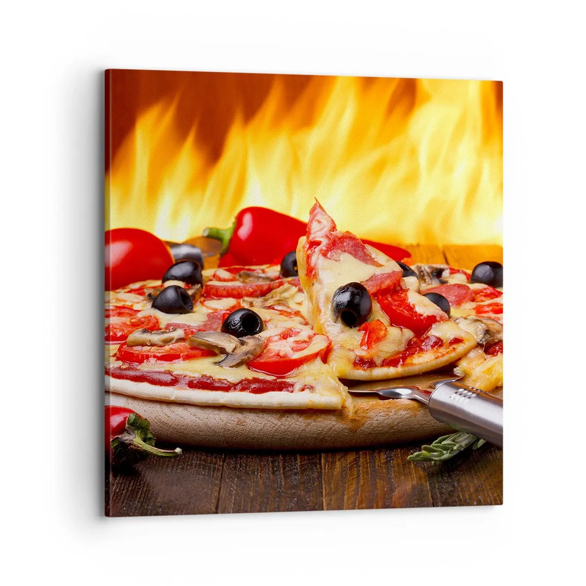 Bild auf Leinwand - Leinwandbild - Aus Italien mit Liebe - 70x70 cm