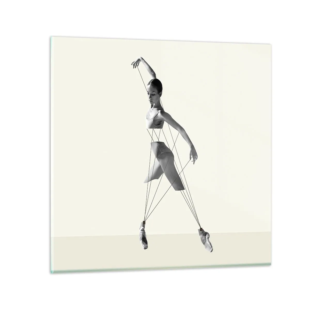 Glasbild - Bild auf glas - Im Theater der Welt - 30x30 cm