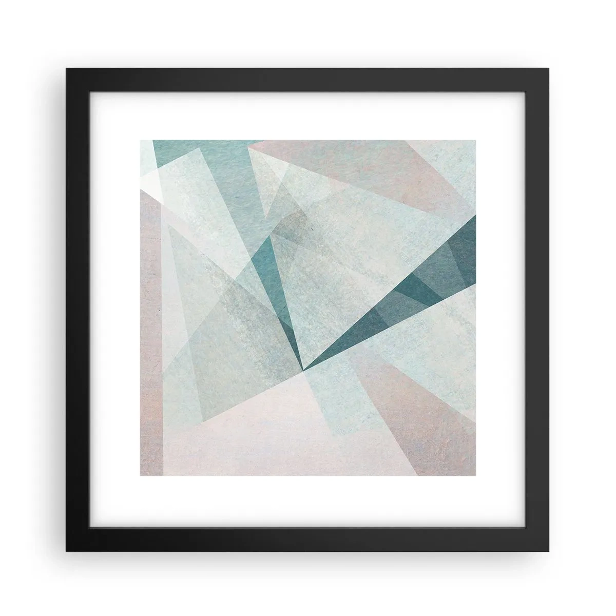 Poster in einem schwarzem Rahmen - Einfach aber dynamisch - 30x30 cm