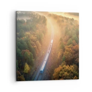 Bild auf Leinwand - Leinwandbild - Herbstreise - 70x70 cm
