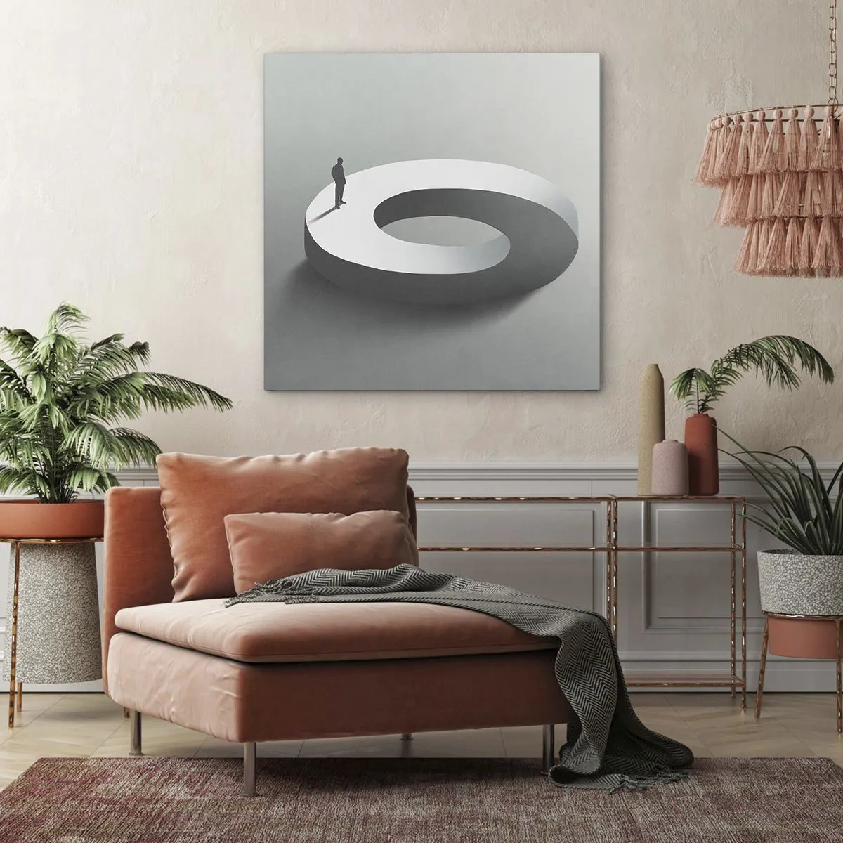 Bild auf Leinwand - Leinwandbild - Und wie soll man davon klug werden - 60x60 cm