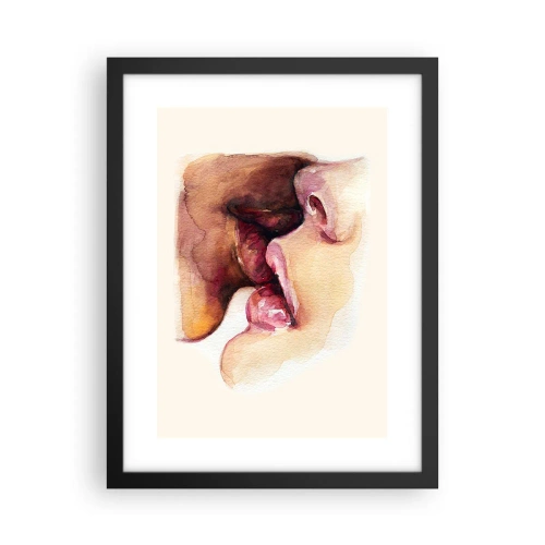 Poster in einem schwarzem Rahmen - Wie Tag und Nacht, Erde und Himmel - 30x40 cm