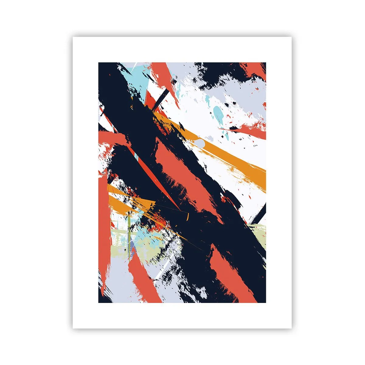 Poster - Dynamische Komposition - 30x40 cm