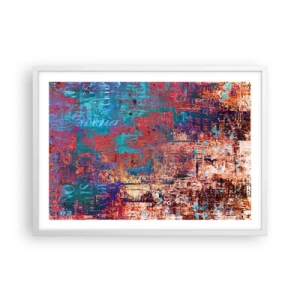 Poster in einem weißen Rahmen - Erinnerung und Vergessen - 70x50 cm