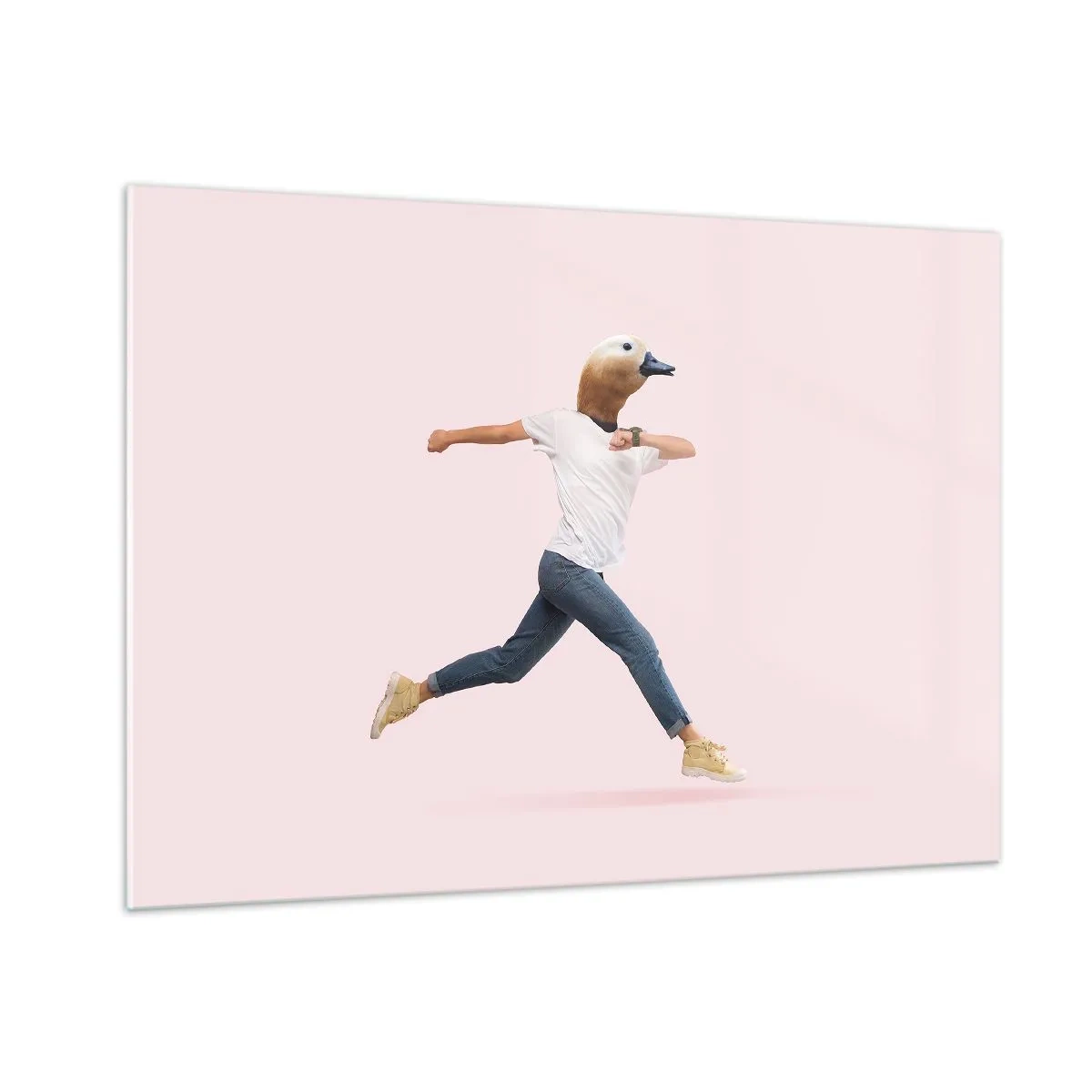 Glasbild - Bild auf glas - Eine Prise Absurdität - 100x70cm - Eine Prise Absurdität - Moderne Wanddekoration für Wohnzimmer und Schlafzimmer ARTTOR