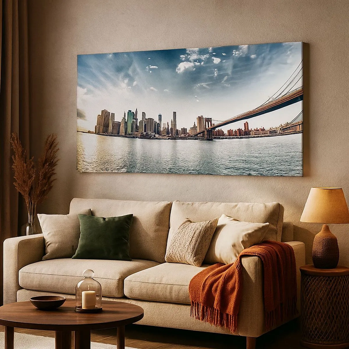 Bild auf Leinwand - Leinwandbild - Glasinsel - 100x40 cm