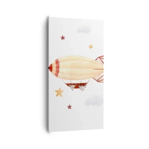 Bild auf Leinwand - Leinwandbild - Luftschiff - 65x120 cm