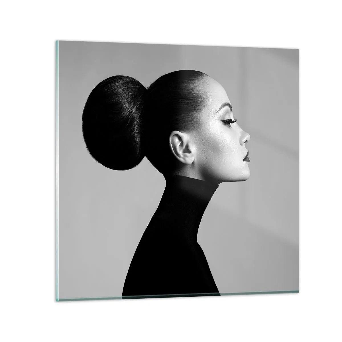Glasbild - Bild auf glas - Moderne Nofretete - 70x70 cm