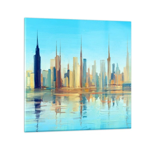 Glasbild - Bild auf glas - Sonnige Metropole - 30x30 cm