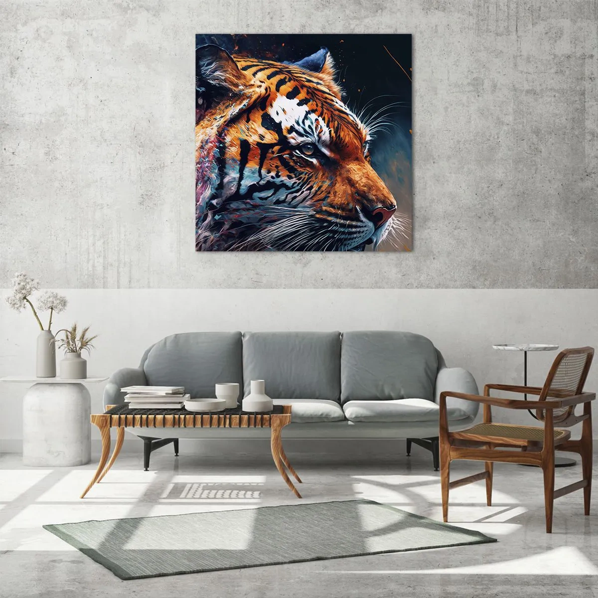 Glasbild - Bild auf glas - Wilde Schönheit - 60x60 cm