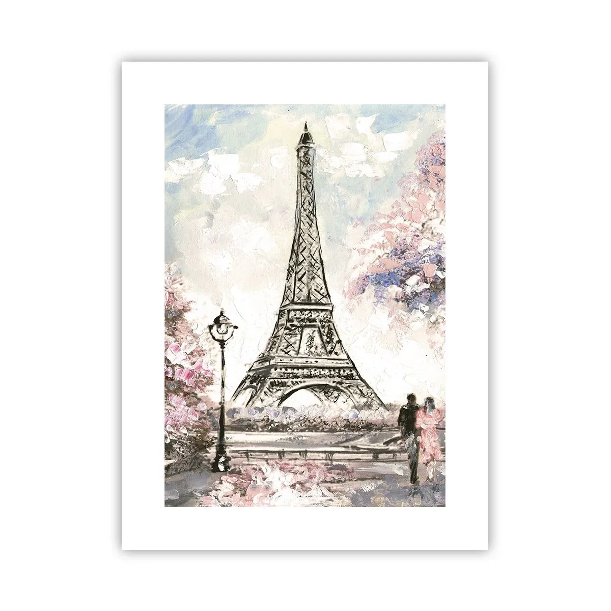 Poster - Aprilspaziergang durch Paris - 30x40 cm