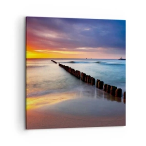 Bild auf Leinwand - Leinwandbild - Lausche der Stille - 50x50 cm