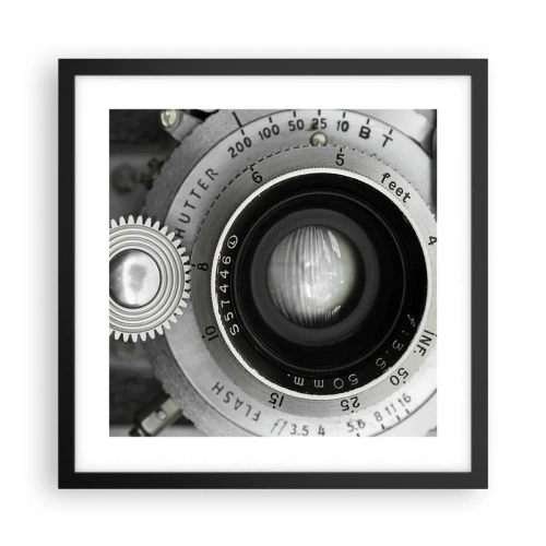 Poster in einem schwarzem Rahmen - Eine Story über Hollywood - 40x40 cm