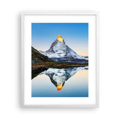 Poster in einem weißen Rahmen - Zwei Welten - 40x50 cm