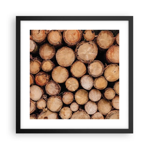 Poster in einem schwarzem Rahmen - Ein neuer Anfang - 40x40 cm