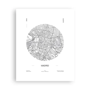 Poster - Anatomie von Madrid - 40x50 cm