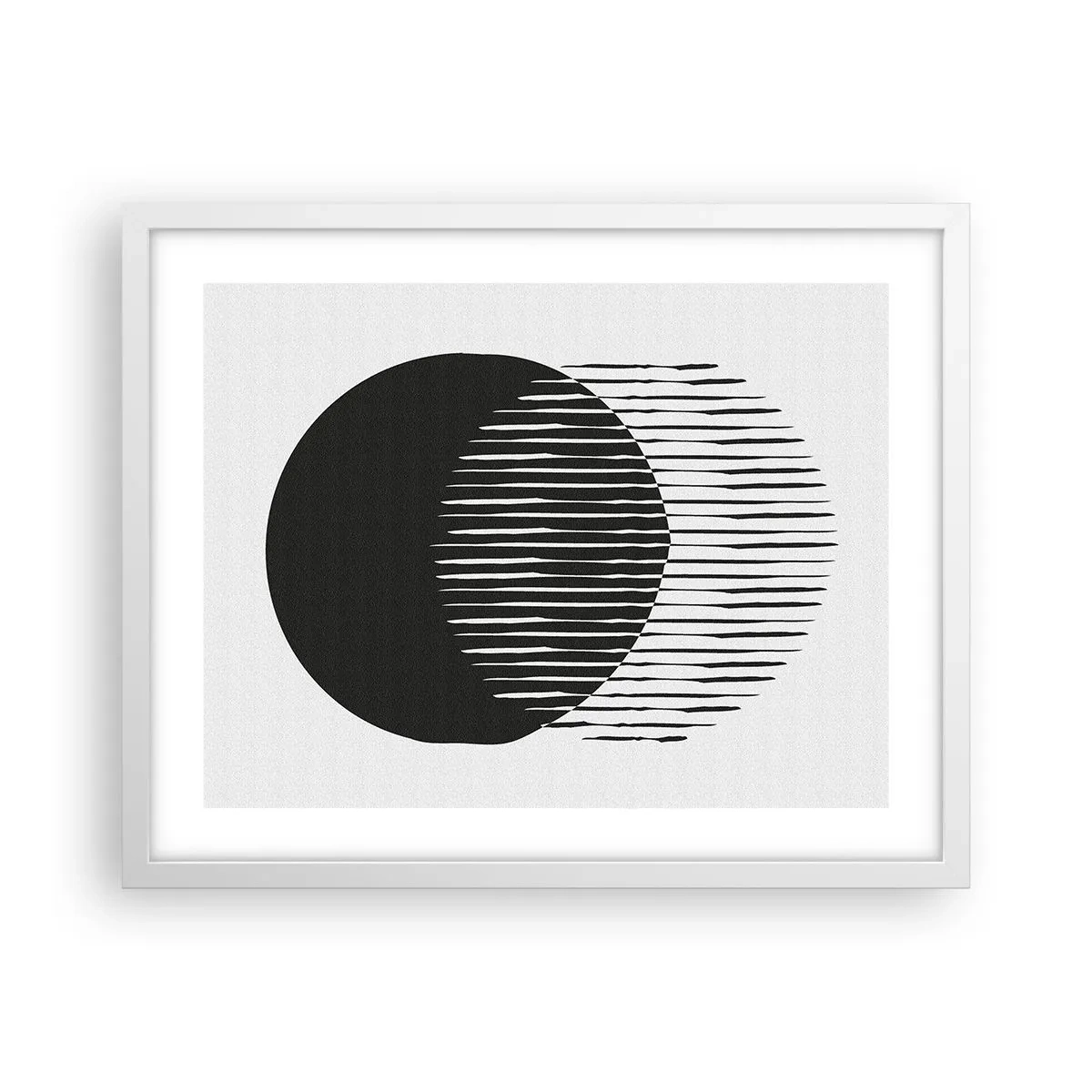 Poster in einem weißen Rahmen - Sein Alter Ego - 50x40 cm