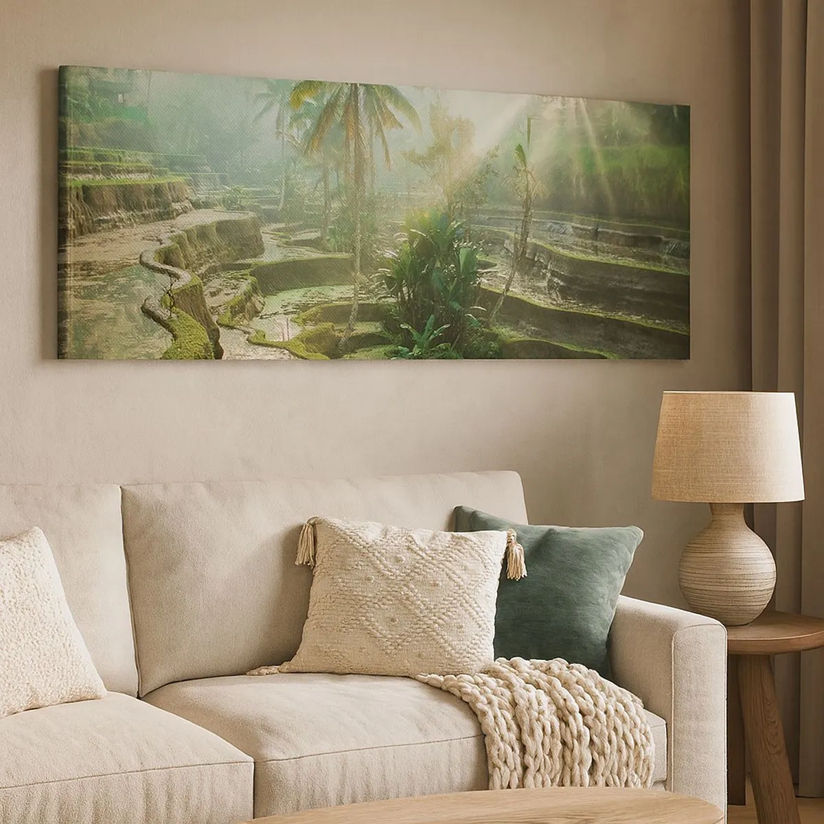 Bild auf Leinwand - Leinwandbild - In der Sonne aufwachsen - 100x40 cm