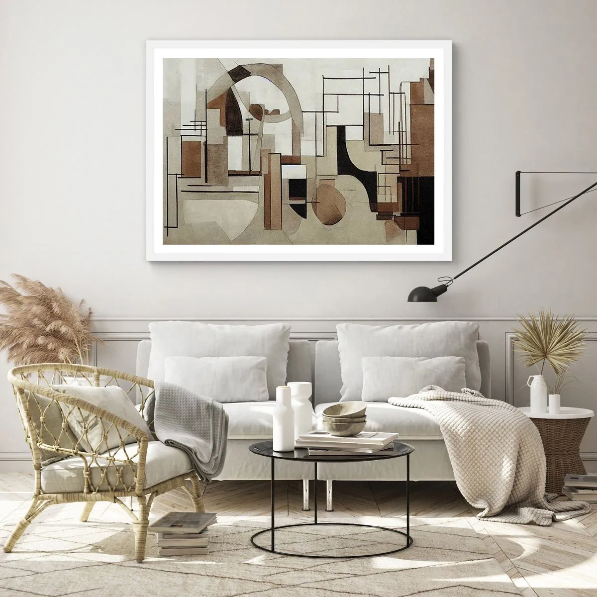 Poster in einem weißen Rahmen - Stadtbild 2.0 - 50x40 cm